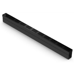 ACO slim-line goot 100 cm zwart aluminium rooster 2