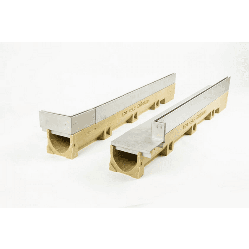 ACO Slotline RVS hoekstuk uitwendig H=65 mm L=850 + 150