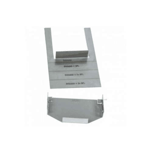 ACO slotline eindplaat 60 rvs