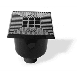 ACO vloerput rand en vuilemmer kunststof 20x20x24 cm 2