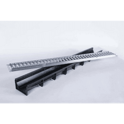 ACO hexaline 2.0 goot excl. rooster kunststof zwart 100 cm 2