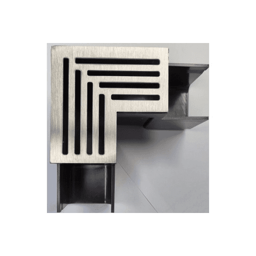 ACO slim-line hoekstuk rvs rooster