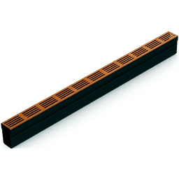 ACO slim-line goot 100 cm corten designrooster 2