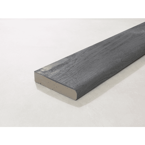 Millboard bullnose board 15x360x3,2 cm brushed basalt
