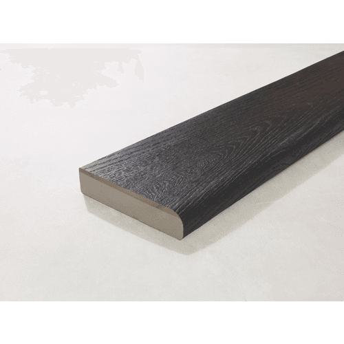 Millboard bullnose board 15x360x3,2 cm embered/burnt cedar