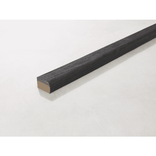 Millboard bullnose edging flex 240x5x3,2 cm embered/burnt cedar