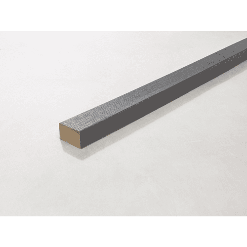 Millboard square edging flexible 240x5x3,2 cm brushed basalt