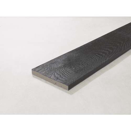 Millboard fascia board 14,6x360x1,6 cm embered/burnt cedar