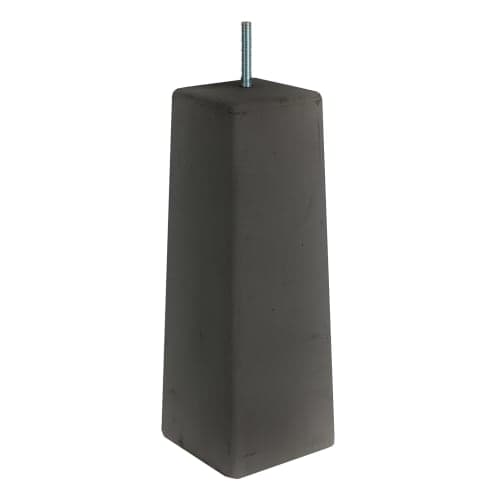 Beton Poer Zwart incl. verstelbare bev.plaat 12/22x40 cm