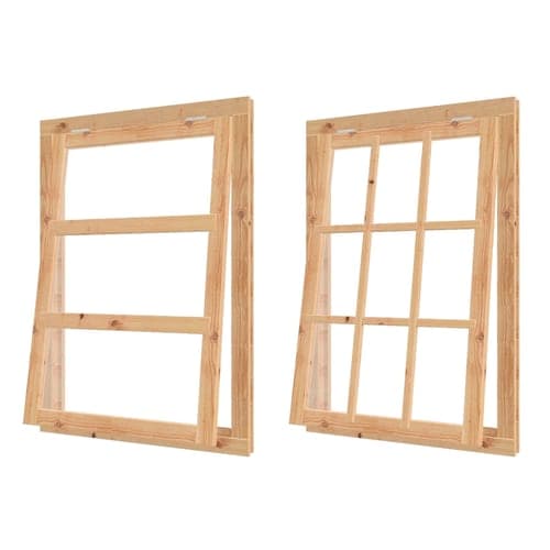 Uitzetraam compleet Zwart( losse roedes)