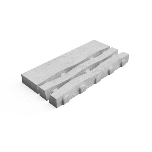 Deer Concrete Grid 125x62,5x12 cm Beach Border Length