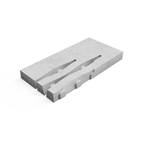 Deer Concrete Grid 125x62,5x12 cm Beach Corner L