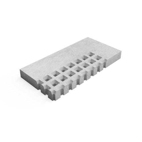 Deer Concrete Grid 125x62,5x12 cm Brutal Border Corner L
