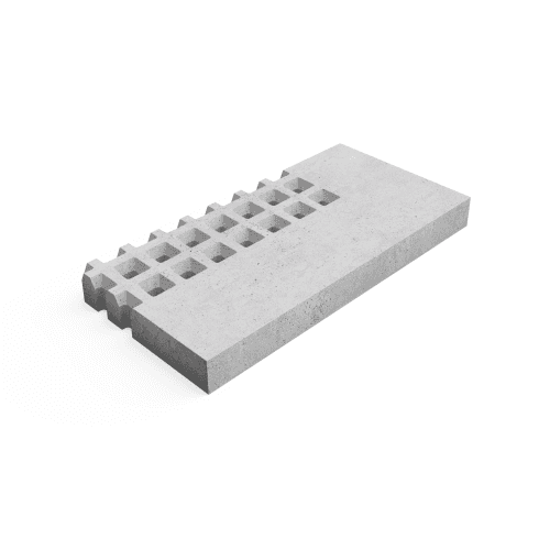 Deer Concrete Grid 125x62,5x12 cm Brutal Border Corner R