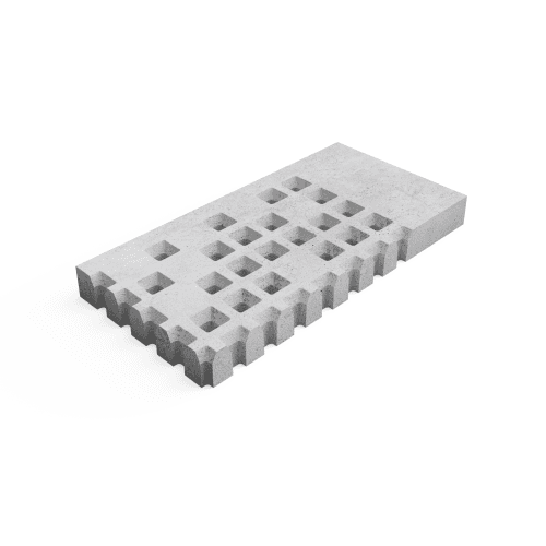 Deer Concrete Grid 125x62,5x12 cm Brutal Transition Border Width 1