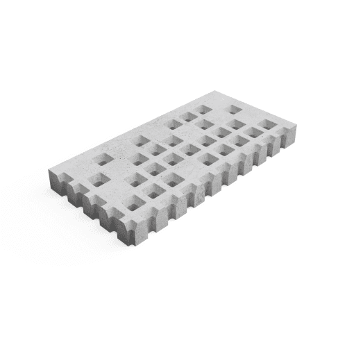 Deer Concrete Grid 125x62,5x12 cm Brutal Transition Corner L