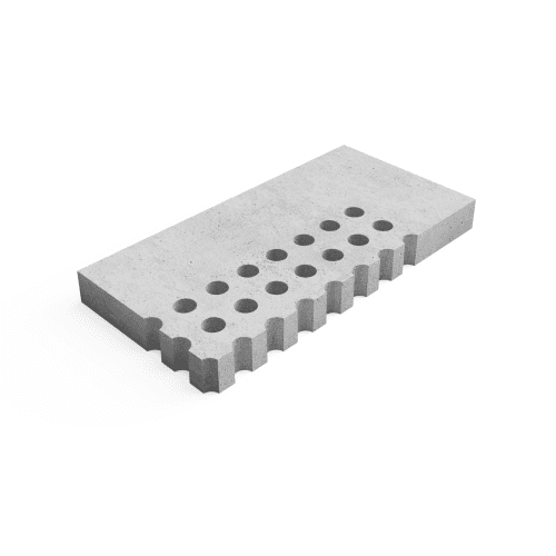 Deer Concrete Grid 125x62,5x12 cm Halftone Border Corner L