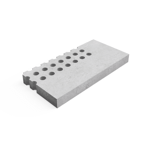 Deer Concrete Grid 125x62,5x12 cm Halftone Border Corner R