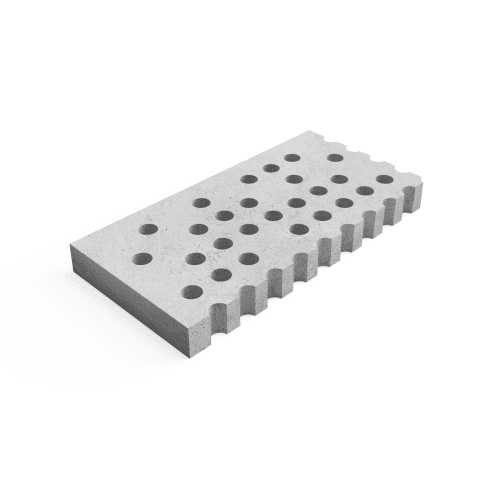 Deer Concrete Grid 125x62,5x12 cm Halftone Transition Corner R