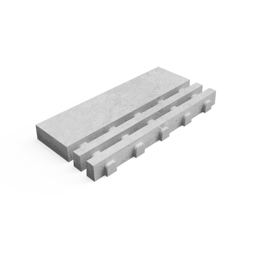 Deer Concrete Grid 125x62,5x12 cm Straight Border Length