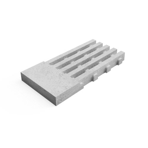 Deer Concrete Grid 125x62,5x12 cm Straight Border Width