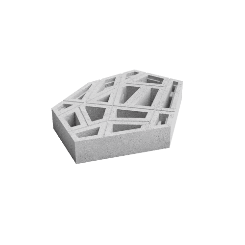 Deer Concrete Organic Crosshatch Small