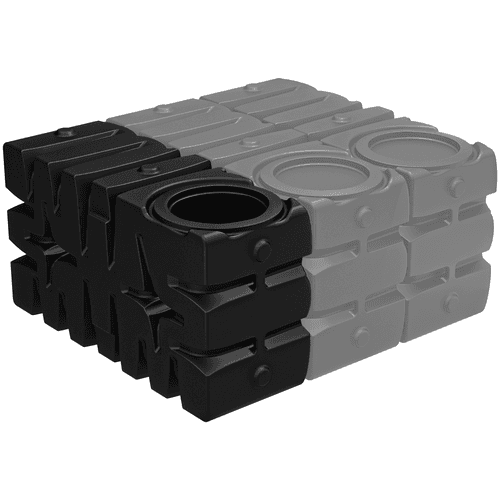 ACO Rain4Me Basic 6000 L tank 223x225x184