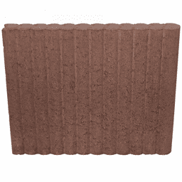 Mini Rondobandpalissade 6x40x50 cm bruin 1