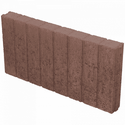 Mini Quadrobandpalissade 6x25x50 cm bruin 2