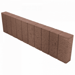 Quadrobandpalissade 8x25x100 cm bruin 2